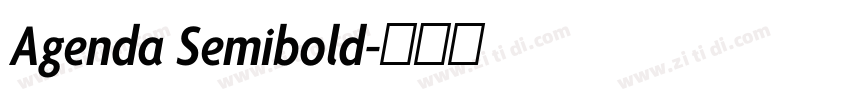 Agenda Semibold字体转换
